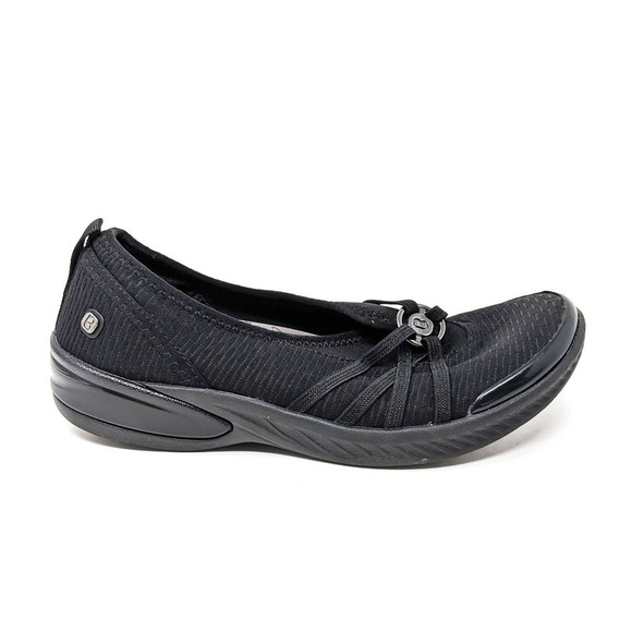 Bzees Shoes Womens 7 Niche Black Flats Slip On Comfort Sneakers - Picture 3 of 8